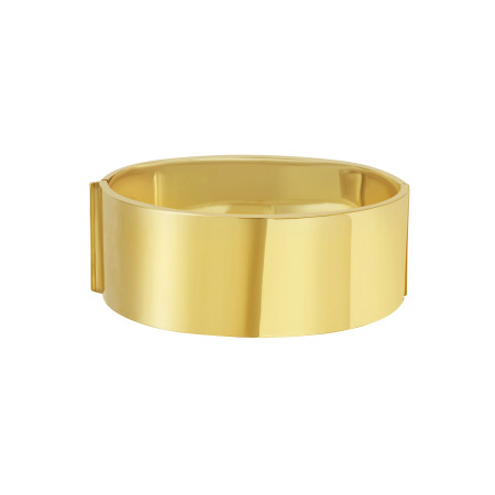 24.6mm Classic Designer Bold Width Bracelet for Men & Women | 14K Yellow Gold | Box Clasp HD5086