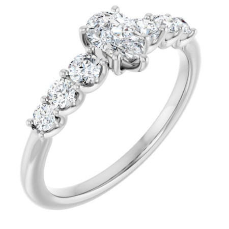 Daisy 0.5 Carat Pear Diamond Accented Engagement Ring ST100DNP
