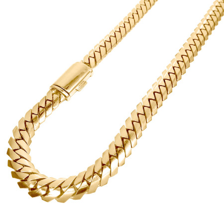 10k or 14k Yellow Solid Gold Razor Miami C... H00120/YE