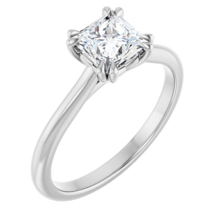 Delaney 1 Carat Square Diamond Solitaire Engagement Ring ST190DNS