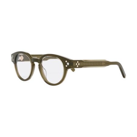 Dior Men's Designer Round Eyeglasses CDDIAMONDOR1I5500 Clear Demo Lens M12831