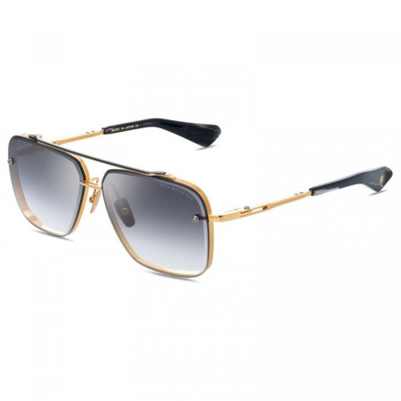 Dita Men's Designer Aviator yellow gold Sunglasses MACH-SIX-DTS-121-62-01 Metal Frame M03949