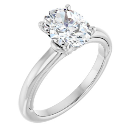 Eden 2 Carat Oval Diamond Solitaire Engagement Ring ST093DNO