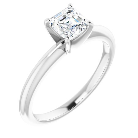 Elliana 0.75 Carat Asscher Diamond Solitaire Engagement Ring ST106DNA
