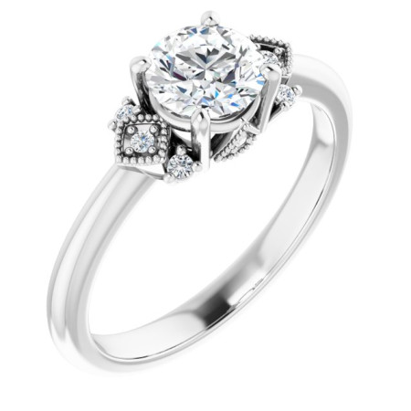 Emerson 0.75 Carat Round Diamond Accented Engagement Ring ST132DNR