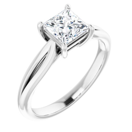 Emily 1 Carat Square Diamond Solitaire Engagement Ring ST012DNS