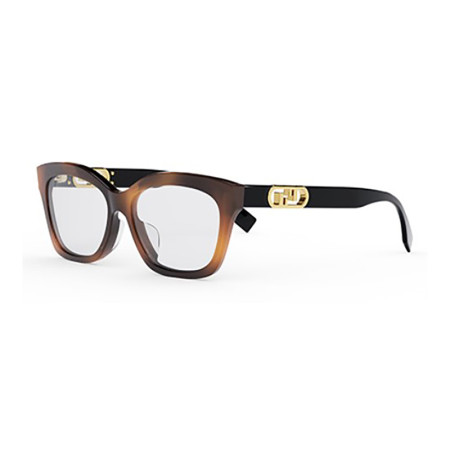 Fendi Men's Designer Rectangle Eyeglasses FE50039I52053 Clear Demo Lenses M15601