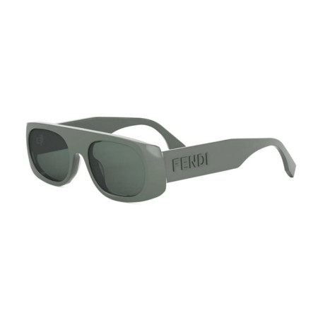 Fendi Men's Designer Rectangle RX-Sunglasses FE40169I96N Green Lenses M15158