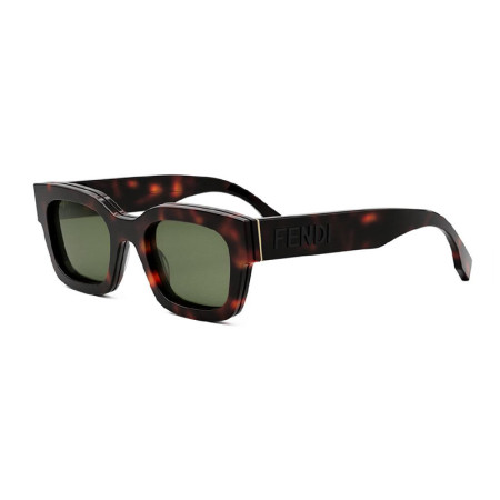 Fendi Men's Designer Square RX-Sunglasses FE40119I54N Green Lenses M18257