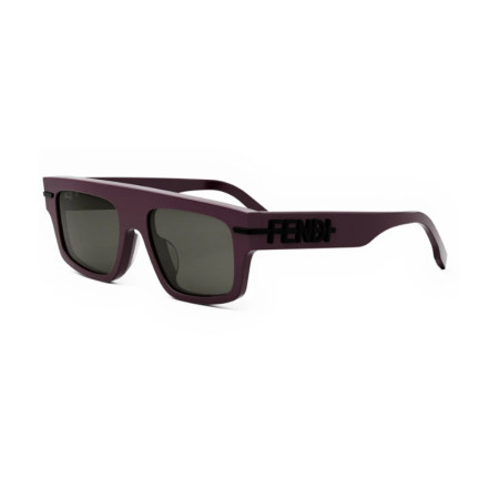 Fendi Men's Designer Square Violet Bordeaux RX-Sunglasses FE40091U69A Acetate Frame M05055