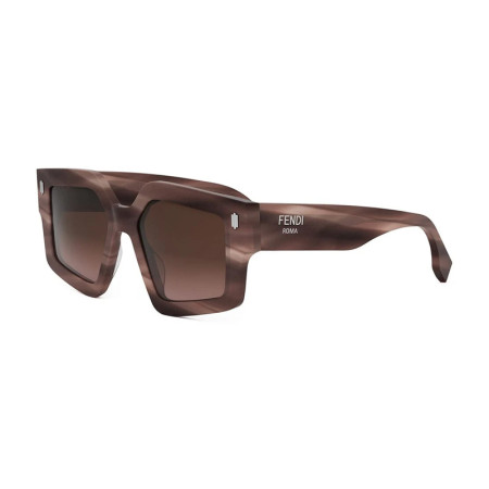 Fendi Women's Designer Geometric RX-Sunglasses FE40162F74F Brown Gradient Lenses M15611