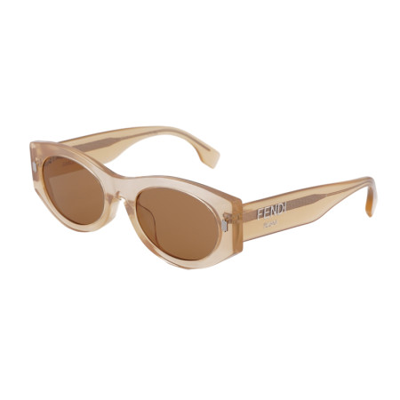 Fendi Women's Designer Oval RX-Sunglasses FE40125F59E Brown Lenses M15161
