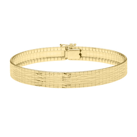 8.1mm Glacier Bracelet for Men & Women | 14K Yellow Gold | Box with Figure 8 Clasp HD5107