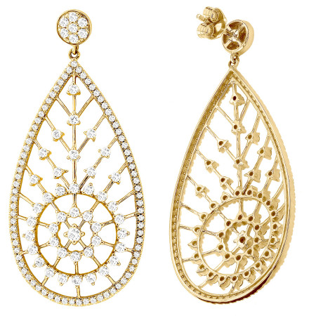 Diamond Chandelier Earrings | ItsHot NYC Store