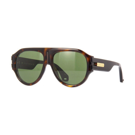 Gucci Men's Designer Aviator RX-Sunglasses GG0665S004 Green Lenses M14678