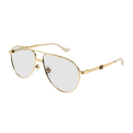 Gucci Men's Designer Aviator RX-Sunglasses GG1440S005 Clear Lenses M14680