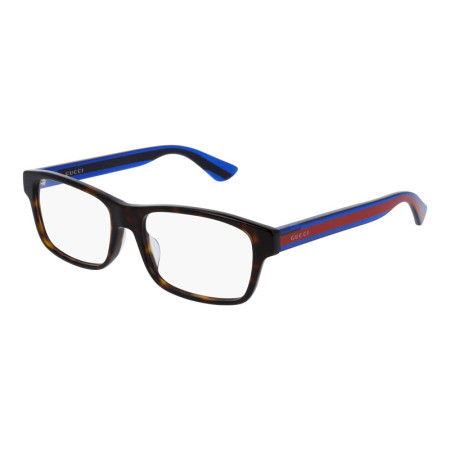 Gucci Men's Designer Rectangle Eyeglasses GG0006OA003 Clear Demo Lens M09582