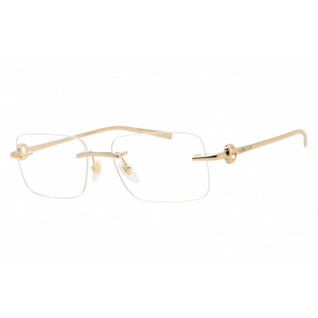 Gucci Men's Designer Rectangle Eyeglasses GG1703O003 Transparent Lenses M15583