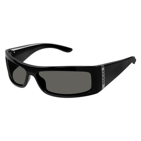 Gucci Men's Designer Rectangle Sunglasses GG1492S007 Grey Lenses M09487