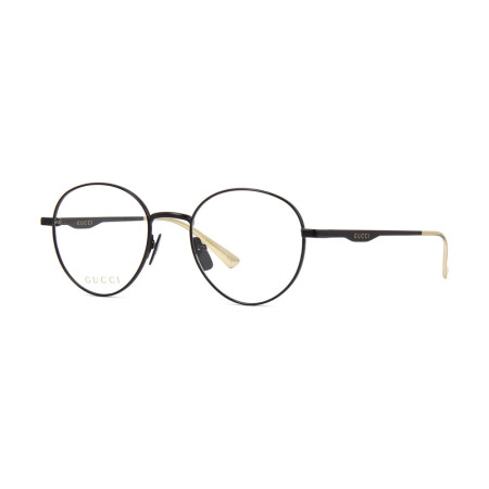 Gucci Men's Designer Round Eyeglasses GG0337O002 Clear Demo Lenses M15193