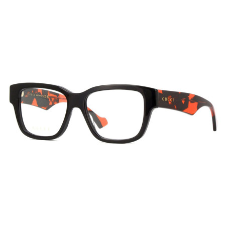 Gucci Men's Designer Square Eyeglasses GG1428O006 Clear Demo Lenses M14498