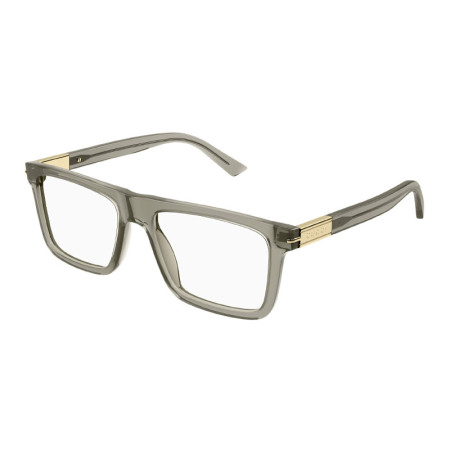 Gucci Men's Designer Square Eyeglasses GG1504O004 Clear Demo Lenses M15505