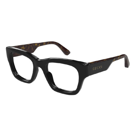 Gucci Men's Designer Square Eyeglasses GG1669O005 Clear Demo Lenses M08561