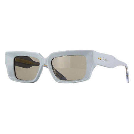 Gucci Men's Designer Square Grey RX-Sunglasses GG1529S004 Brown Lenses M05411