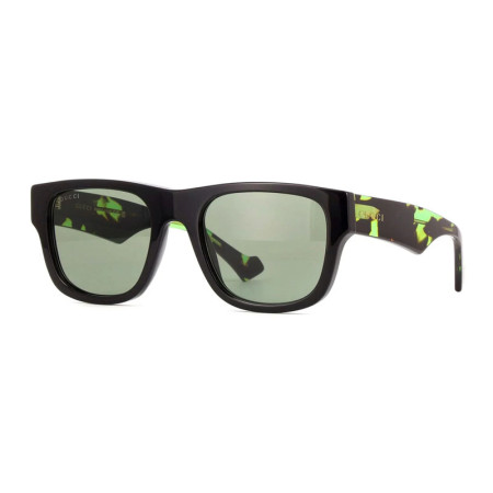 Gucci Men's Designer Square Sunglasses GG1427S005 Green Lenses M09492