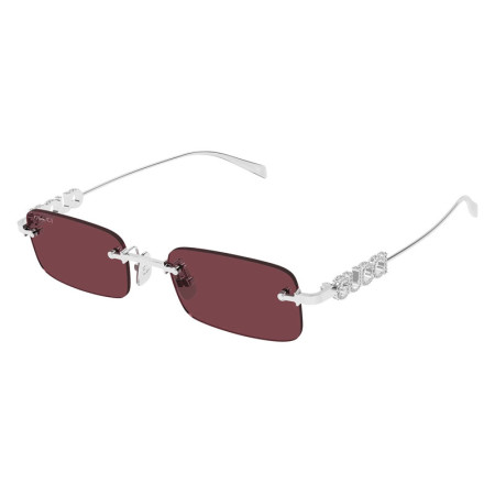 Gucci Unisex Designer Rectangle Sunglasses GG1808S004 Violet Lenses M14803
