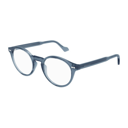 Gucci Unisex Designer Round Eyeglasses GG0738O008 Clear Demo Lens M13670