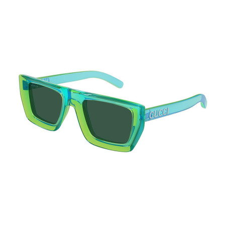 Gucci Unisex Designer Square RX-Sunglasses GG1723S005 Green Lenses M08995