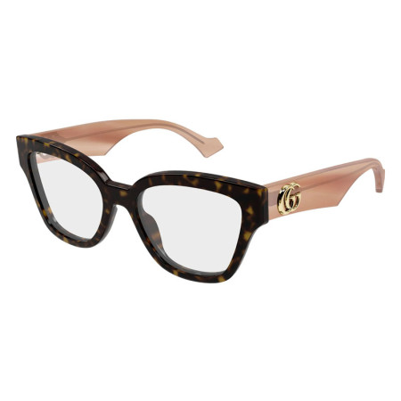 Gucci Women's Designer Cat Eye Eyeglasses GG1424O014 Clear Demo Lens M11573