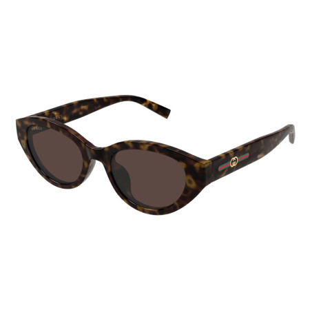 Gucci Women's Designer Cat Eye RX-Sunglasses GG2105SA002 Brown Lenses M12708