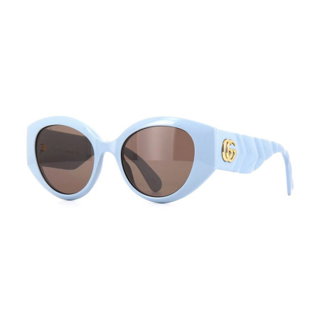 Gucci Women's Designer Cat Eye Sunglasses GG0809S004 Brown Lenses M14679