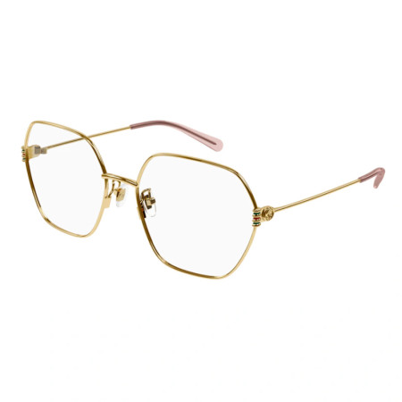 Gucci Women's Designer Geometric Eyeglasses GG1285O001 Clear Demo Lenses M15236
