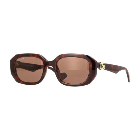 Gucci Women's Designer Geometric RX-Sunglasses GG1535S002 Brown Lenses M09422