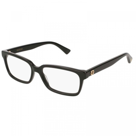 Gucci Women's Designer Rectangle Eyeglasses GG0168O004 Clear Demo Lenses M09461