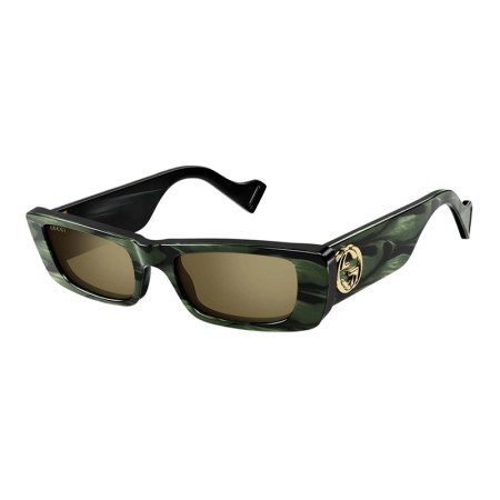 Gucci Women's Designer Rectangle RX-Sunglasses GG0516S014 Bronze Mirror Lenses M14645