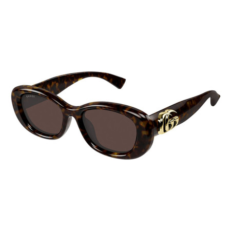 Gucci Women's Designer Rectangle RX-Sunglasses GG1829SK002 Brown Lenses M09423