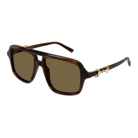 Gucci Women's Designer Rectangle RX-Sunglasses GG2052S003 Brown Lenses M15614