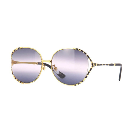 Gucci Women's Designer Round Sunglasses GG0595S001 Double Gradient Grey Lenses M15078