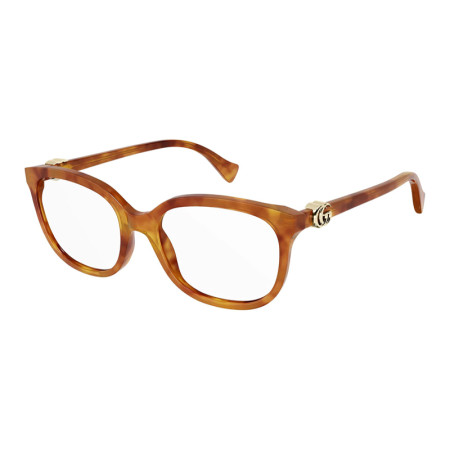 Gucci Women's Designer Square Eyeglasses GG1075O002 Clear Demo Lenses M14161