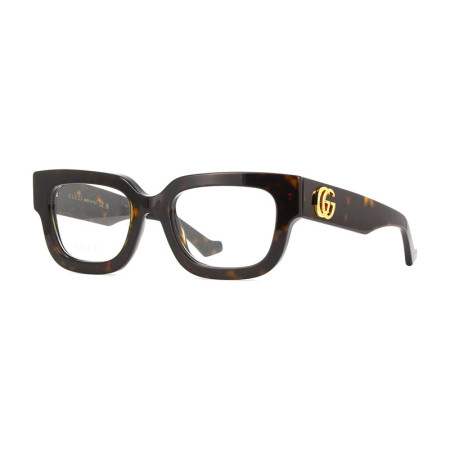 Gucci Women's Designer Square Eyeglasses GG1548O005 Clear Demo Lenses M08288