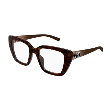 Gucci Women's Designer Square Eyeglasses GG2028O002 Clear Demo Lens M14586