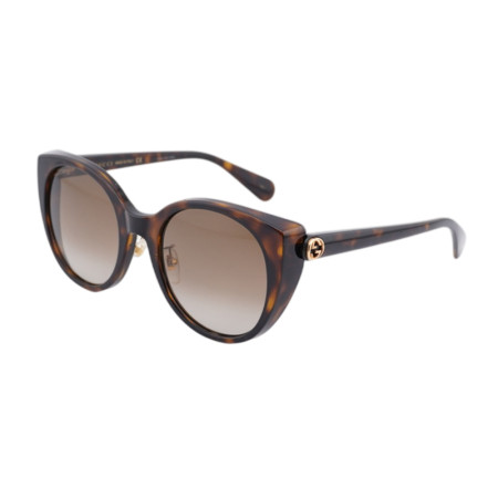 Gucci Women's Designer Square RX-Sunglasses GG0369S002 Brown Gradient Lenses M14682