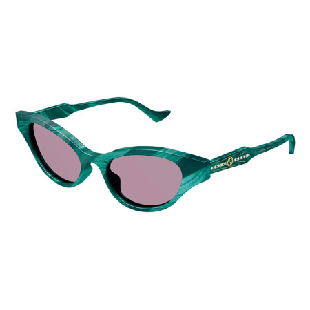 Gucci Women's Designer Square RX-Sunglasses GG1298S003 Violet Lenses M09017