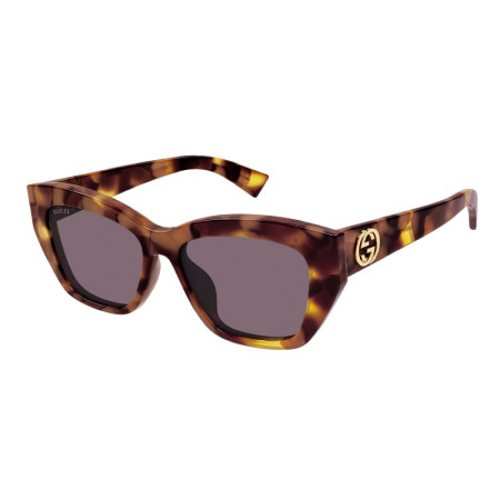 Gucci Women's Designer Square RX-Sunglasses GG1844SA003 Lilac Lenses M09433