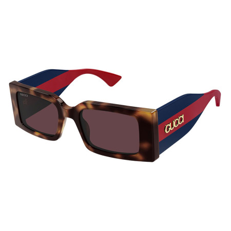 Gucci Women's Designer Square RX-Sunglasses GG1860S002 Burgundy Lenses M08647