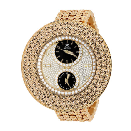 Hip Hop Bling Ice Time Men's Diamond Watch 2 Carats 967108